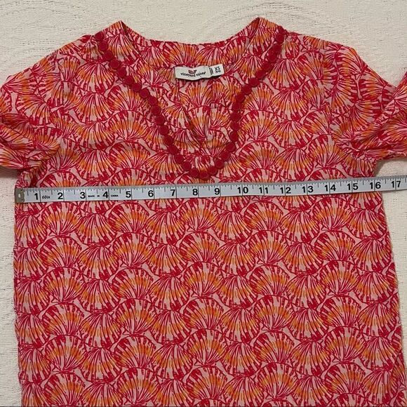 Vineyard Vines Girls Youth Shell Tunic Shirt XS 5/6 - Picture 4 of 8
